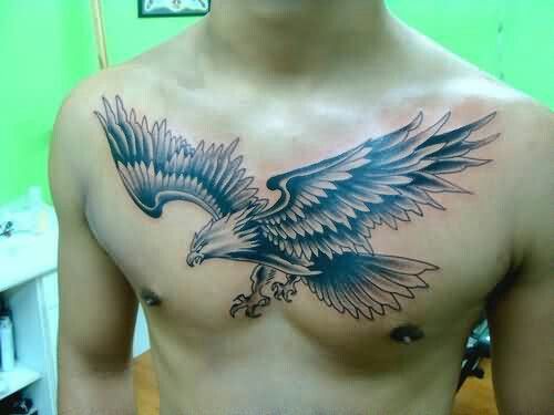 Flying Eagle Tattoo Located On David Shaban Amp 39 S Chest