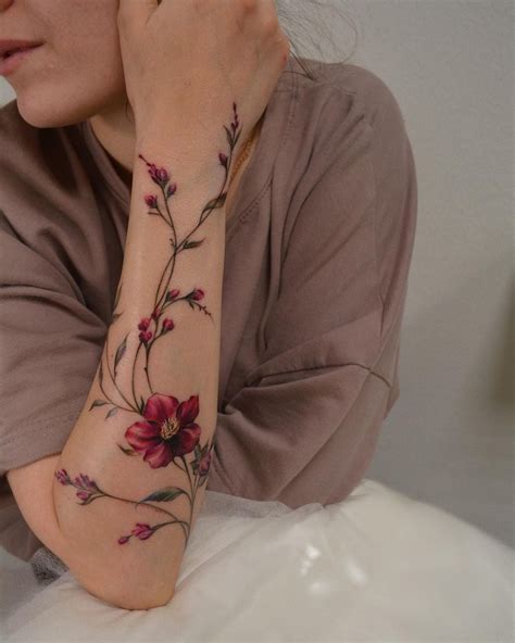 Forearm Flower Tattoo By Yershova Anna Tatt Tattoos For Women Forearm Flower Tattoo By Yershova Anna Tatt Tattoos For Women