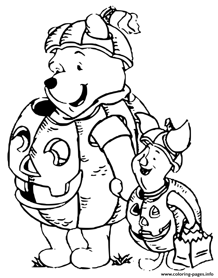 Free Printable Winnie The Pooh Halloween Coloring Pages Free
