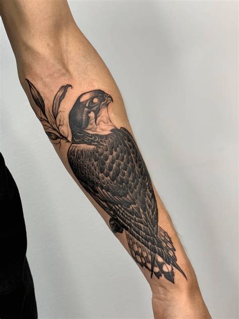 Freehanded Peregrine Falcon Done By Nicola Asura At Der Grimm In Berlin Freehanded Peregrine Falcon Done By Nicola Asura At Der Grimm In Berlin
