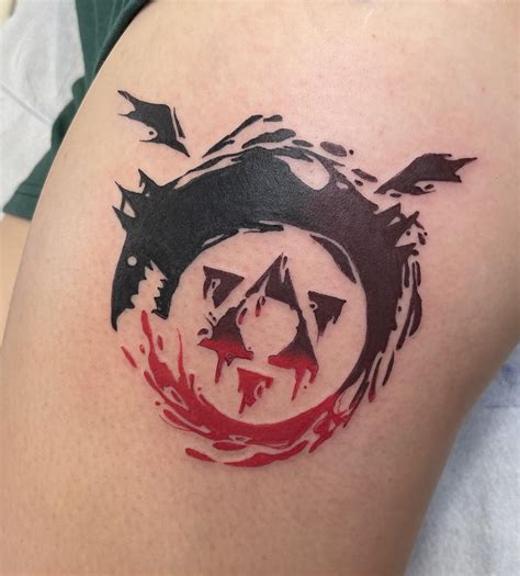 Fullmetal Alchemist Ouroboros Tattoo Done By Jason Thomas At Moon