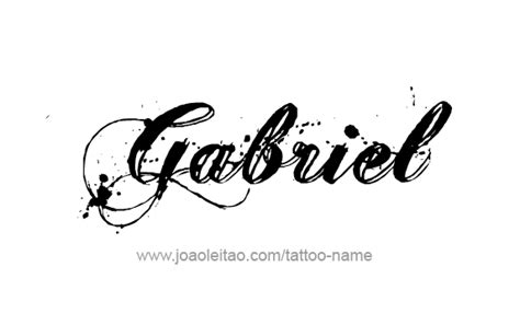 Gabriel Angel Name Tattoo Designs Gabriel Angel Name Tattoo Designs