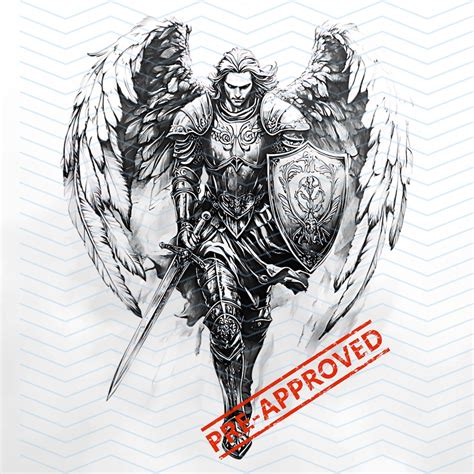 Gabriel Archangel Tattoo Design High Resolution Png Canvas Art Gabriel Archangel Tattoo Design High Resolution Png Canvas Art