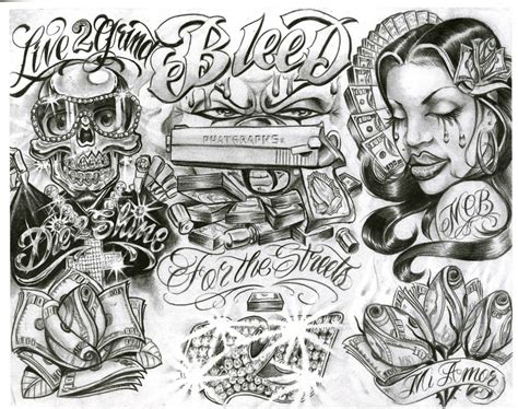 Gangster Tattoo Drawings At Zane Bussell Blog