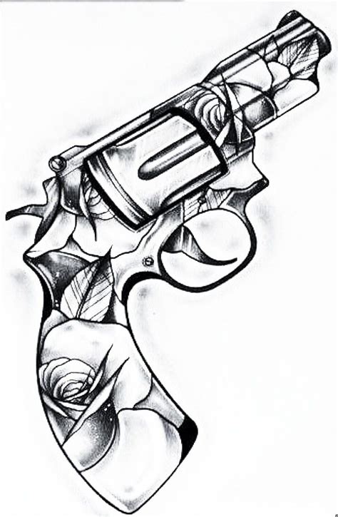 Gun Tattoo Stencils Gun Tattoo Stencils