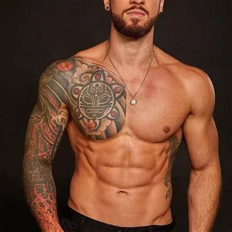Half Chest Tattoos For Men