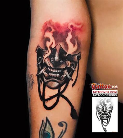 Hannya Mask With Smoke Tattoo Design 350 Professional Tattoo Designs Online Hannya Mask With Smoke Tattoo Design 350 Professional Tattoo Designs Online