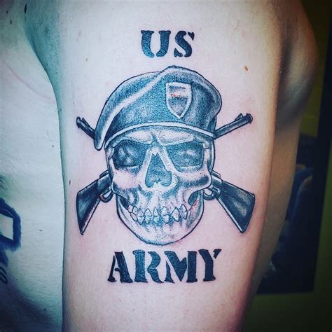 Infantry Tattoo Skull Infantry Tattoo Skull