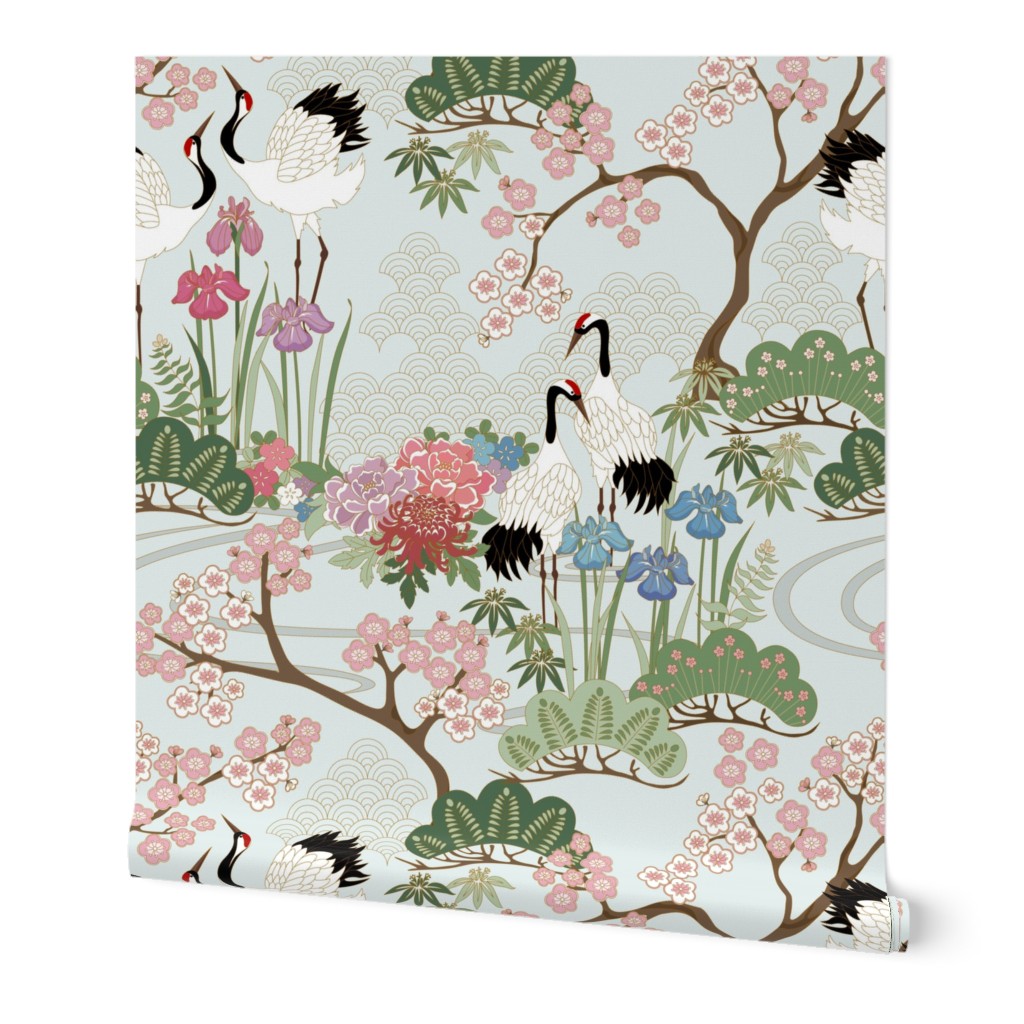 Japanese Death Flower Fabric Wallpaper And Home Decor Spoonflower