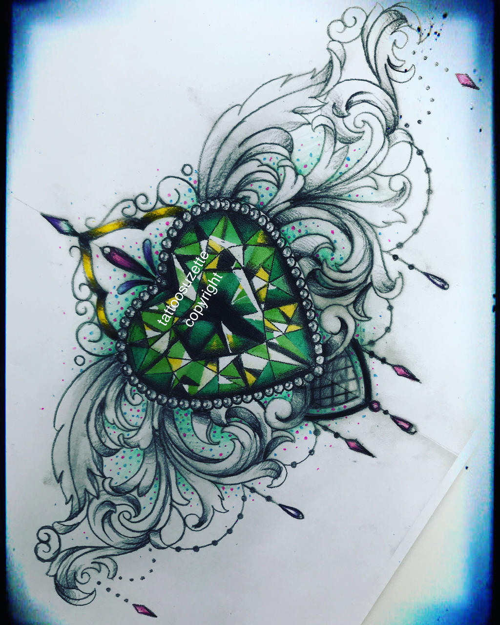 Jewel Tattoo Design