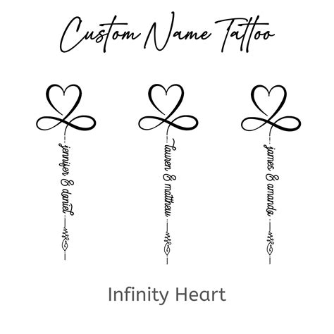 Kevin Infinity Name Tattoo Heart Tattoos With Names Infinity