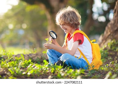 Kids Explore Nature Children Hike In Sunny Park Stock Photo Image Of Kids Explore Nature Children Hike In Sunny Park Stock Photo Image Of