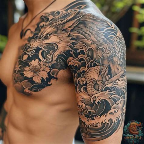 Kitsune Tattoos 86 Designs Chest Piece Tattoos Dragon Tattoo