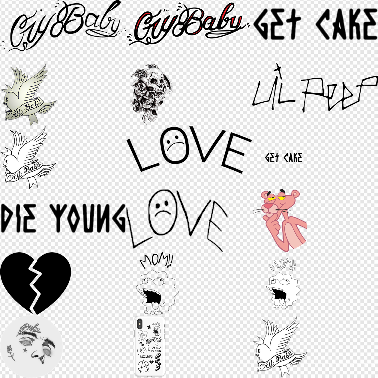 Lil Peep Tattoos Hip Hop Ink Music Artist Body Art Png Lil Peep Tattoos Hip Hop Ink Music Artist Body Art Png