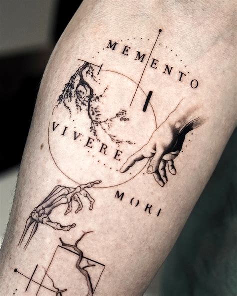 Memento Mori Memento Vivere Tattoo Design Stencil Tattoobnb