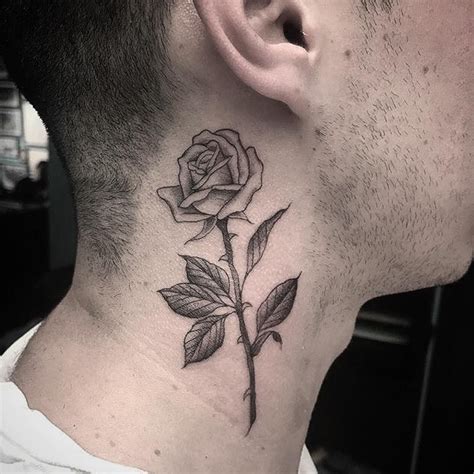 Mens Rose Neck Tattoo Tattoo Style Trends Mens Rose Neck Tattoo Tattoo Style Trends