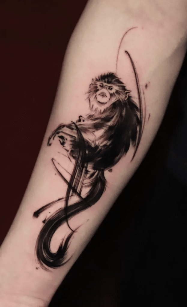 Monkey Tattoo Design