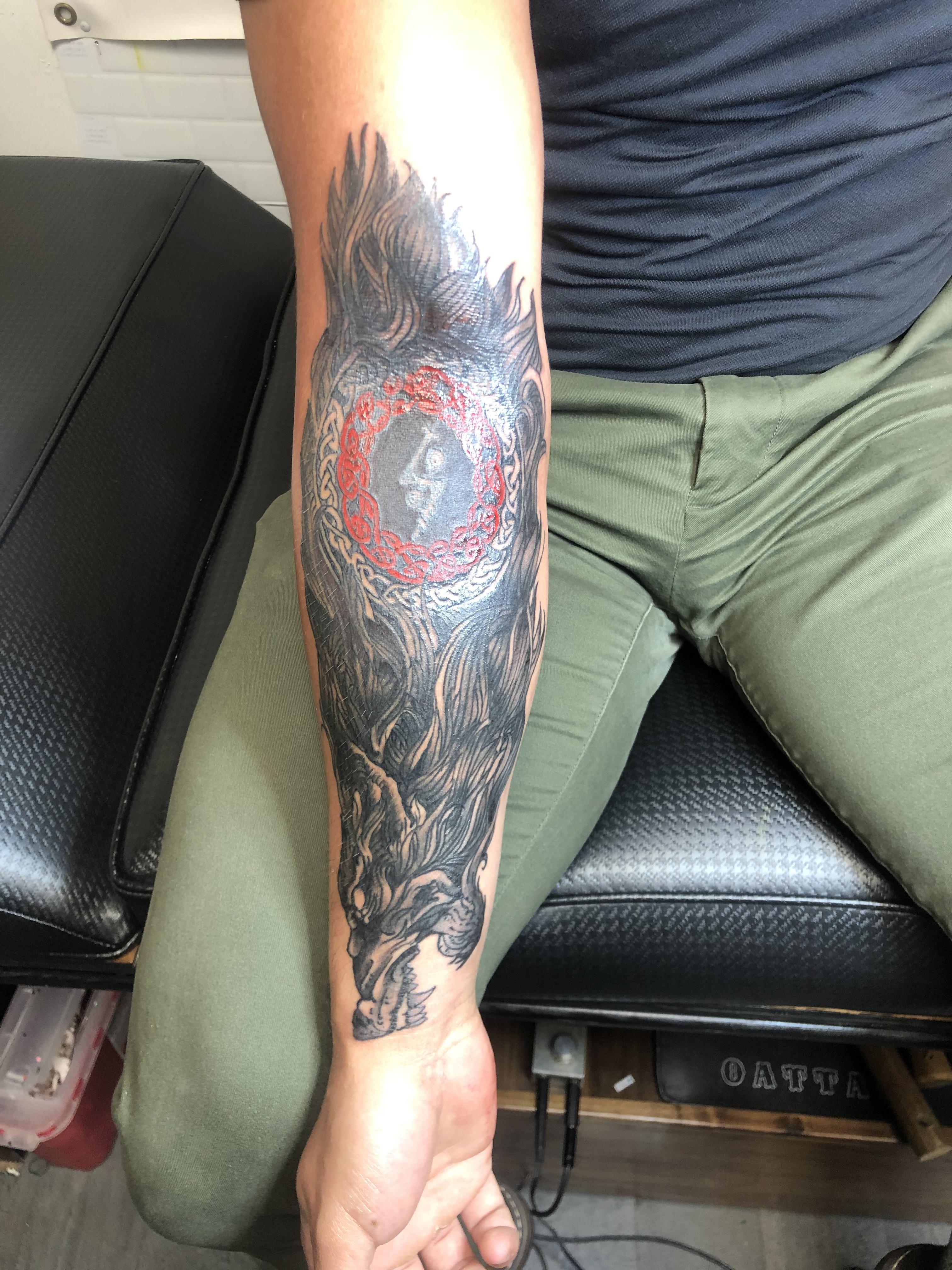 My Wolf And Celtic Knots Piece Done By Doc Cooper At Saint Tattoo In My Wolf And Celtic Knots Piece Done By Doc Cooper At Saint Tattoo In