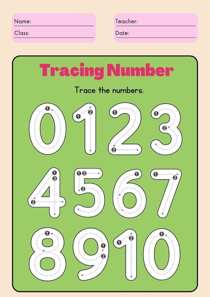 Number 10 Worksheet Preschool Number 10 Worksheet Preschool