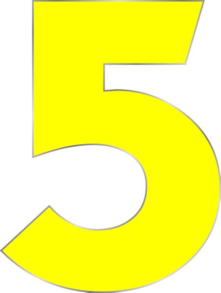 Number 5 Clip Art At Clker Com Vector Clip Art Online Royalty Free