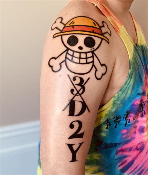 One Piece Luffy Arm Tattoo One Piece Luffy Arm Tattoo