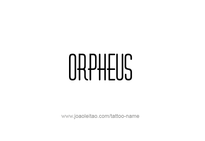 Orpheus Tattoo Gothic