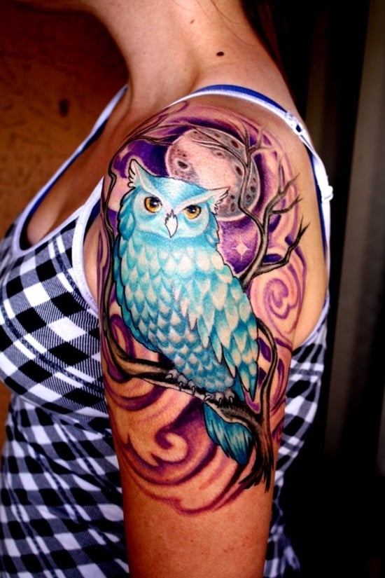 Owl Tattoos For Females