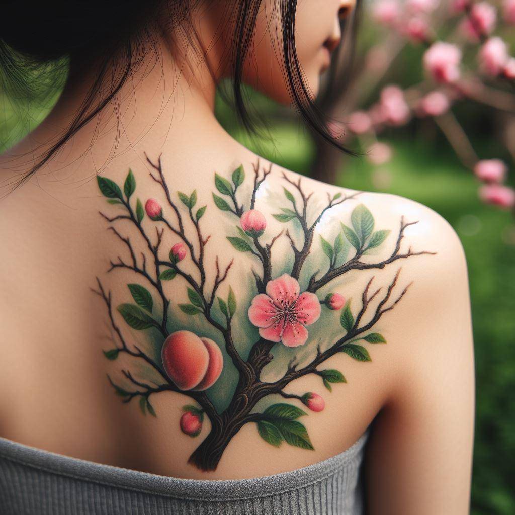 Peach Tree Tattoo