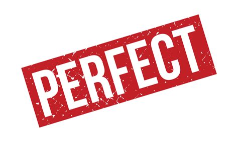 Perfect Rubber Stamp Red Perfect Rubber Grunge Stamp Seal Vector Illustration Vector 22411818