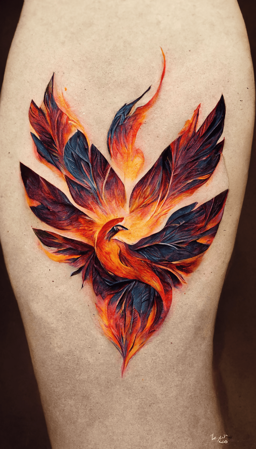 Phoenix Drawing Tattoo