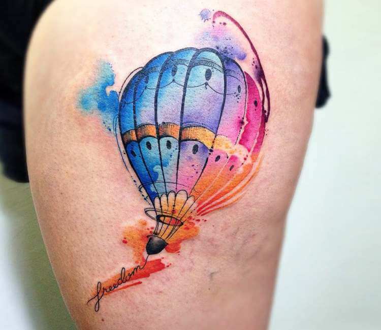 Photo Hot Air Balloon Tattoo By Claudia Denti Photo 25250 Photo Hot Air Balloon Tattoo By Claudia Denti Photo 25250