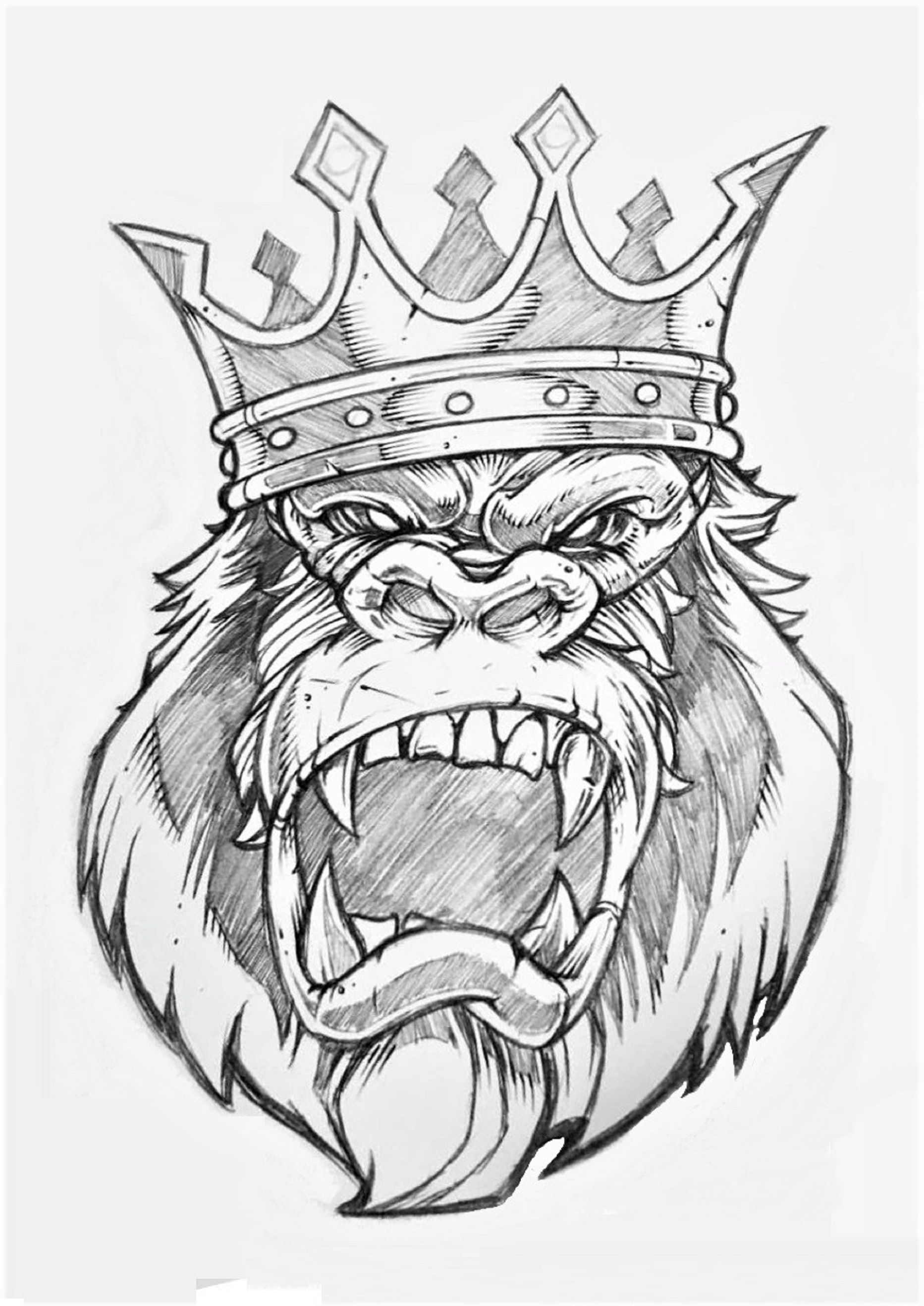 Pin By Dani Rsilva On Imagens Gorilla Tattoo Gorillas Art Gorilla