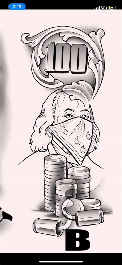 Pin By Deivid Gabriel On Gangster Tattoo Money Bag Tattoo Dollar