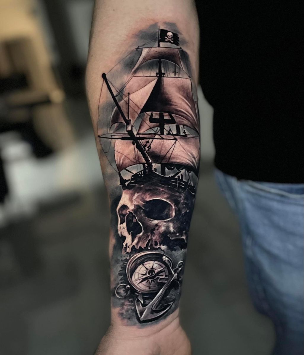 Pirate Tattoo Sleeve
