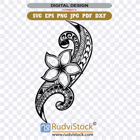 Polynesian Flower Tattoos High Quality Digital Files Rudvistock Polynesian Flower Tattoos High Quality Digital Files Rudvistock