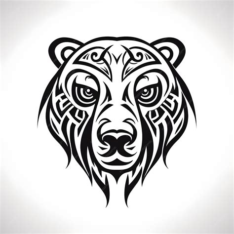 Premium Photo Polar Bear Head Tattoo Design Dark Art Illustration Premium Photo Polar Bear Head Tattoo Design Dark Art Illustration