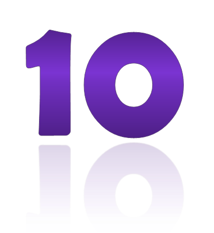 Purple Number Ten Digital Display With Reflection Png Png All Purple Number Ten Digital Display With Reflection Png Png All