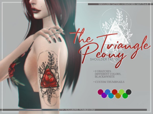 Sims 4 Triangle Tattoo