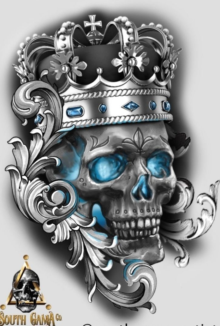 Skull And Crown Tattoo