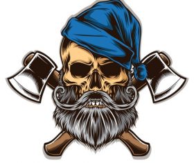 Skull Tattoo Logo Design Vector Free Download