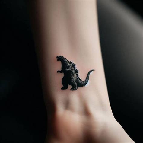 Small Godzilla Tattoo Photos