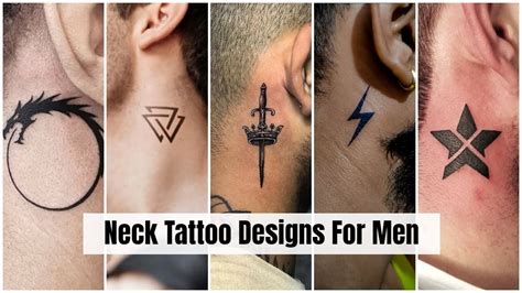 Small Neck Tattoo Men