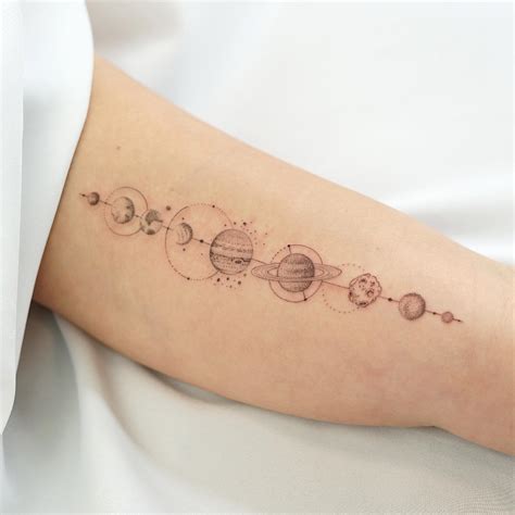 Solar System Planets Tattoo Solar System Planets Tattoo
