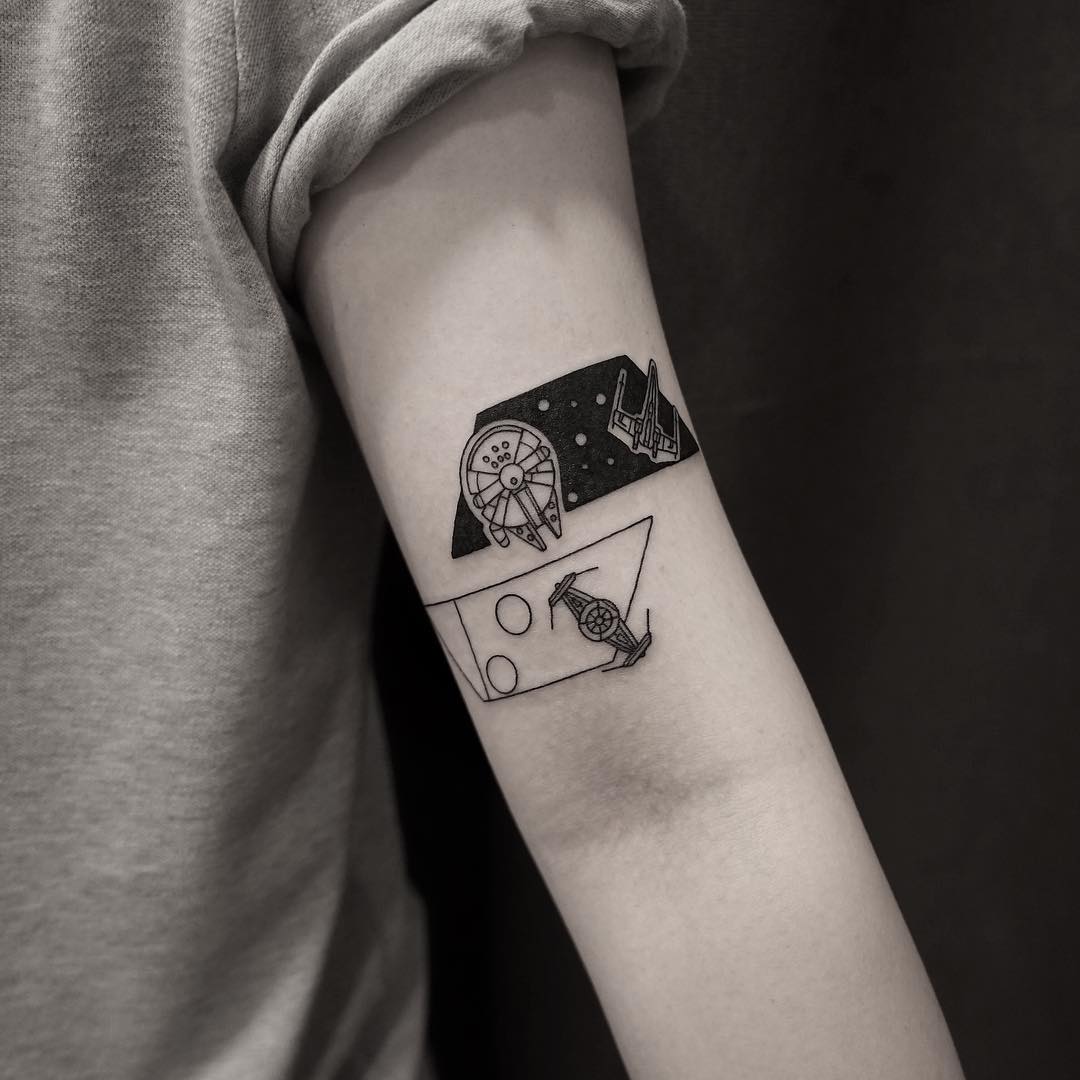 Star Wars Tattoo Forearm Xwing