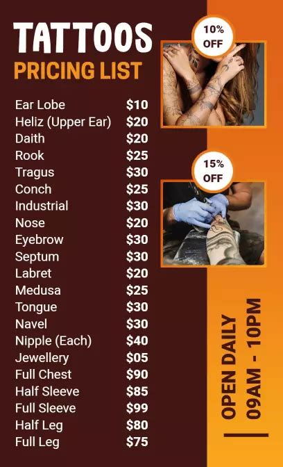 Studio 28 Tattoo Prices Wqpvista