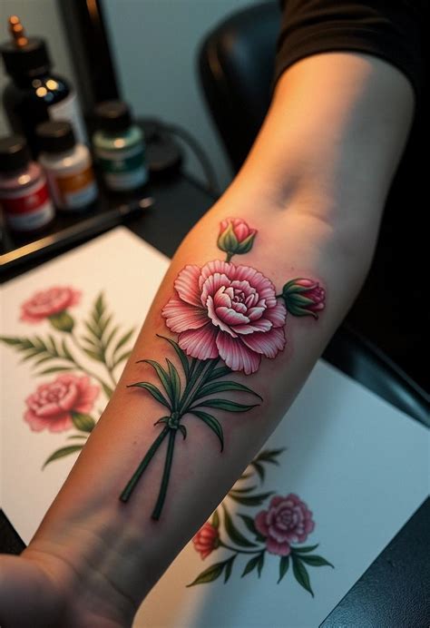 Stunning Carnation Tattoo Ideas Stunning Carnation Tattoo Ideas
