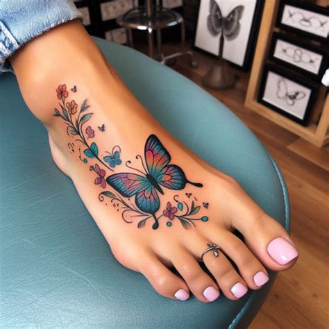 Stunning Foot Tattoo Designs For Women Foot Tattoo Butterfly Tattoos