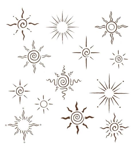 Sun Tattoo Inspo In 2025 Cute Henna Tattoos Small Henna Tattoos