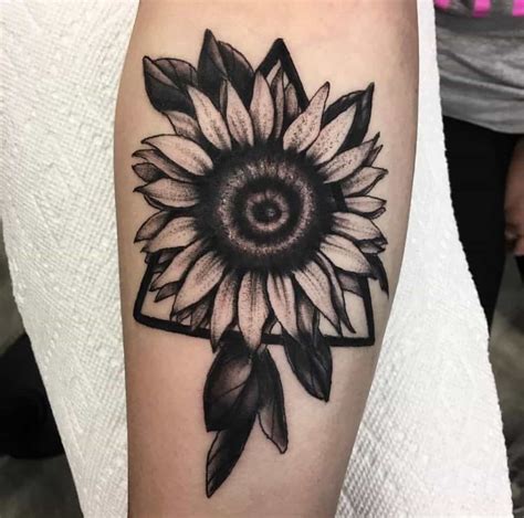 Sunflower Tattoo Ideas Black And White At David Meza Blog