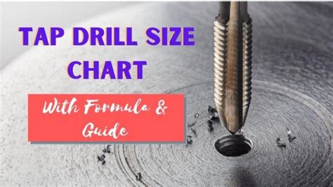 Tap Drill Size Chart With Formula Reading Guide Tap Drill Size Chart With Formula Reading Guide